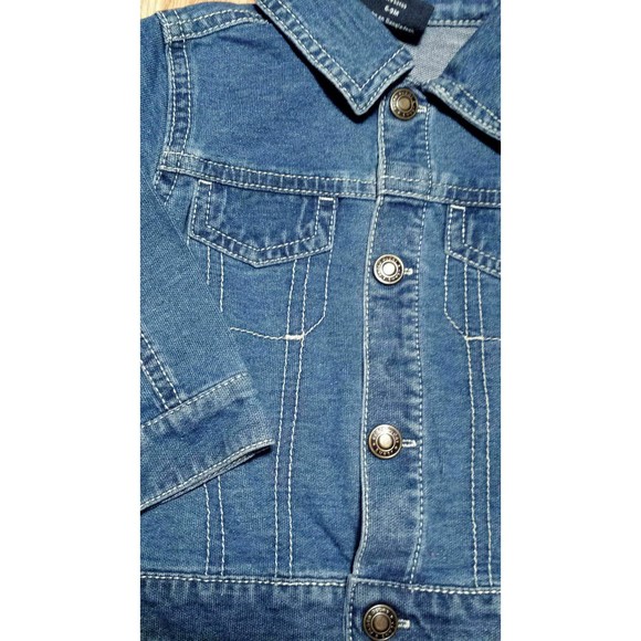 Girl's Size 6-9 M Months 3 Pc Blue Faded Glory Denim Jacket, Pink Pants & Top - Picture 5 of 8